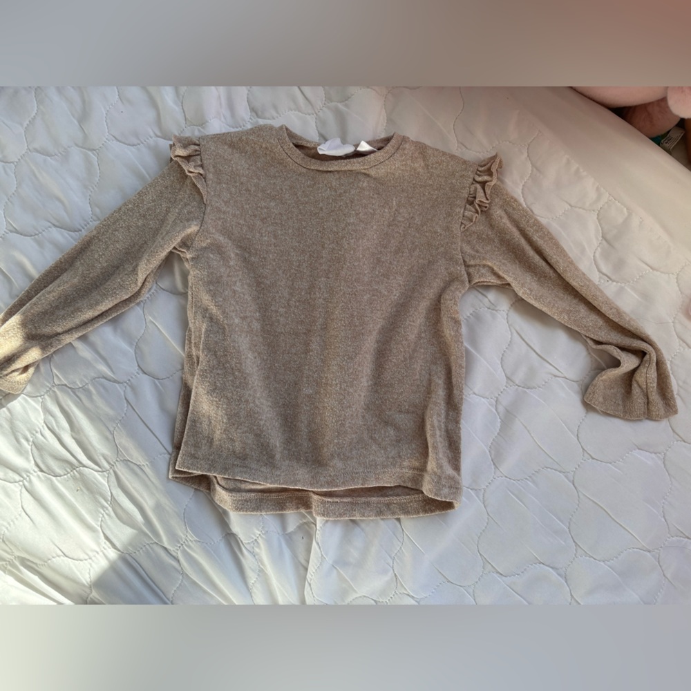 Zara Beige Knit Top